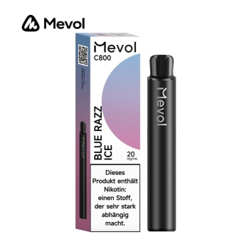 Mevol C800 - Blue Razz Ice - Einweg E-Zigarette 20mg